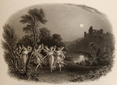 La danza delle fate, inciso da F.C. Lewis, illustrazione da 